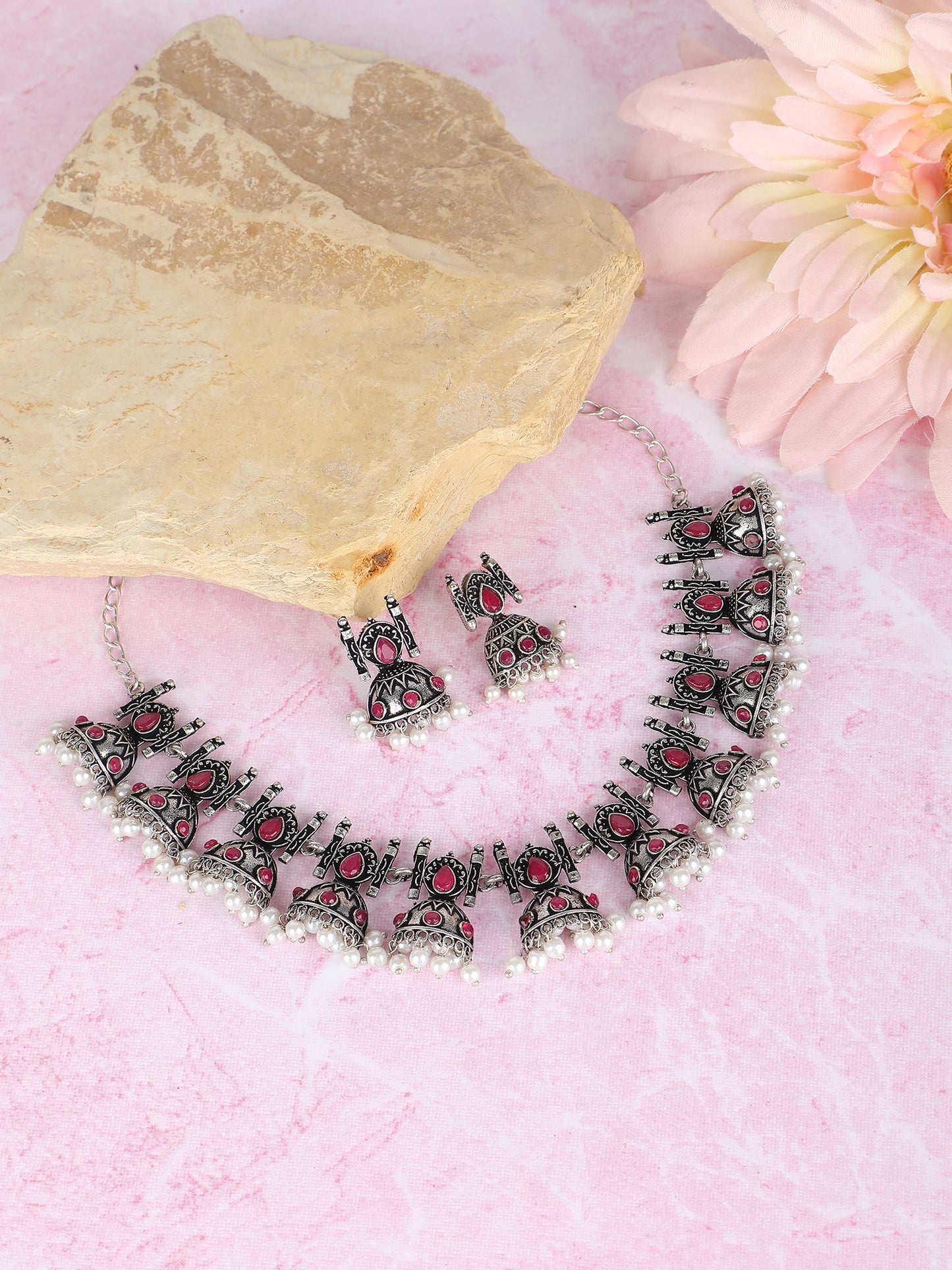 Necklace Set – Traditional Jhumka Design