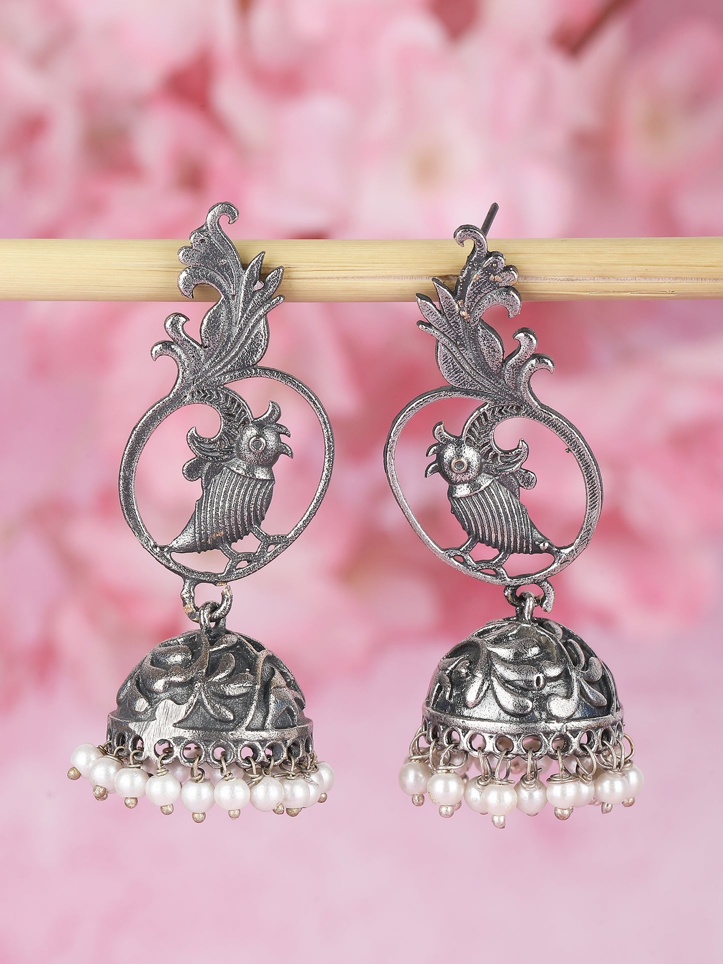 Buy Earrings with Peacock Design