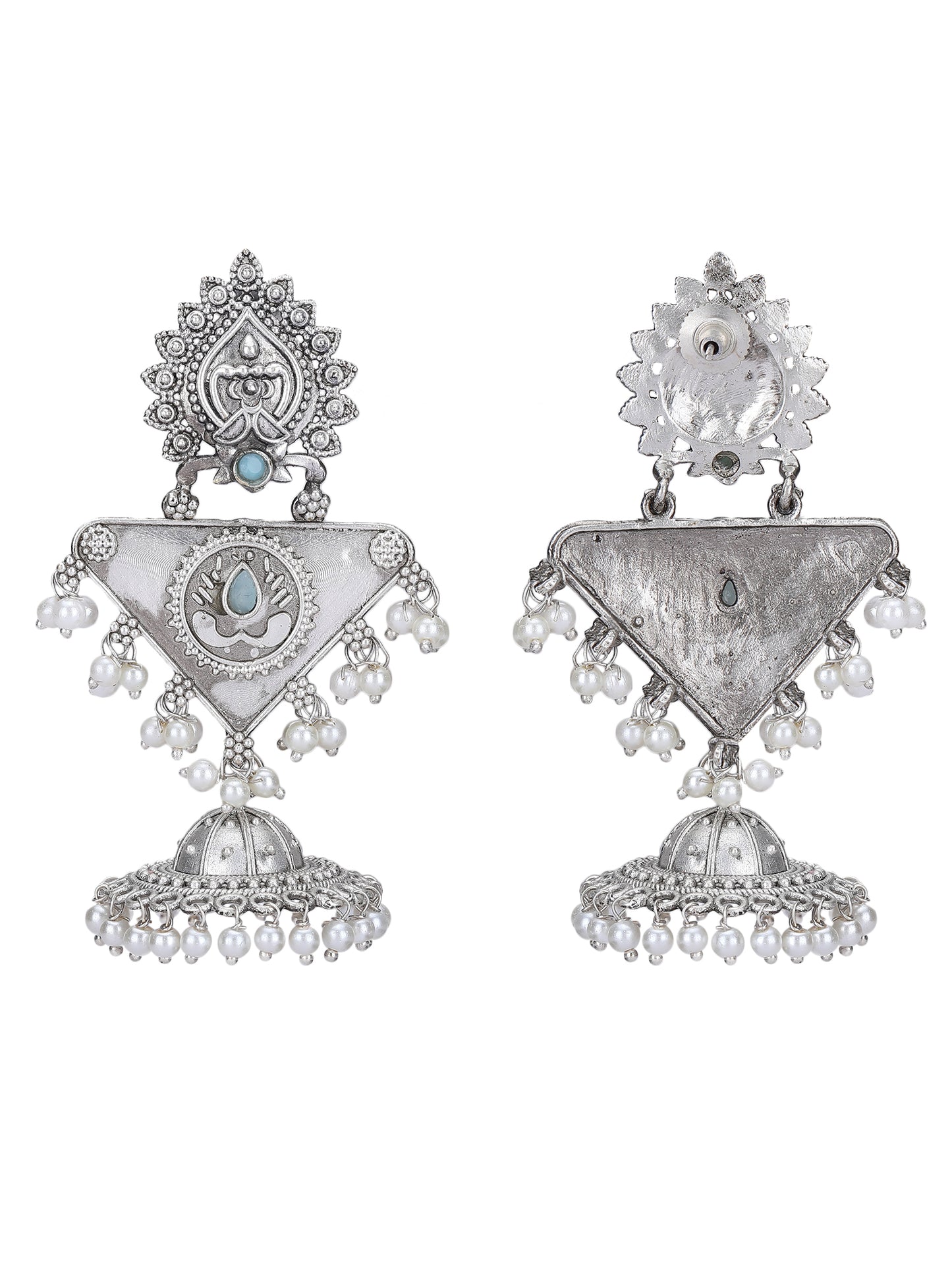 Earrings with Pearl Detailing