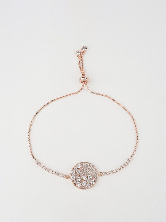 Buy American Diamond Zircon Silver Rakhi Bracelet