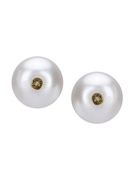 Gold-Plated Multicolor Round Pearl Necklace Set