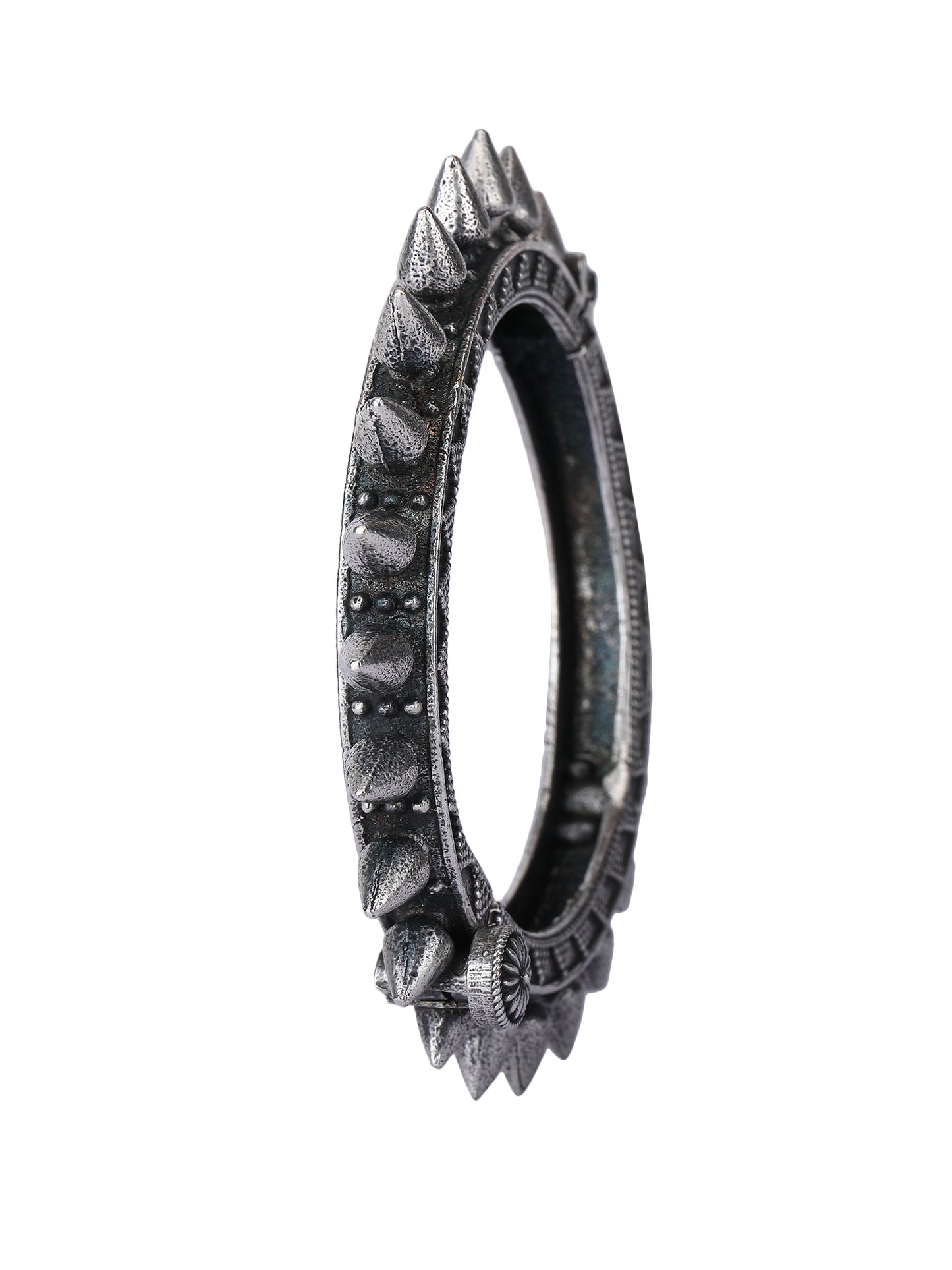 Antique Oxidised Spiked Bangle Bracelet for Women