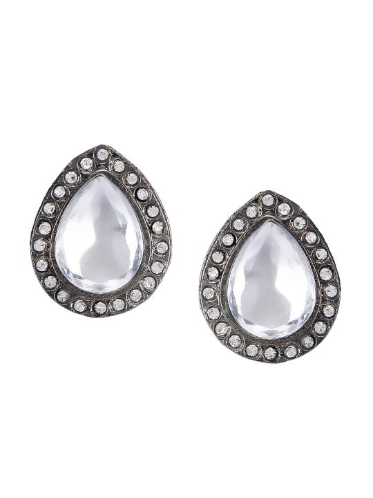 Gold-Plated Kundan & Pearl Choker Necklace Set