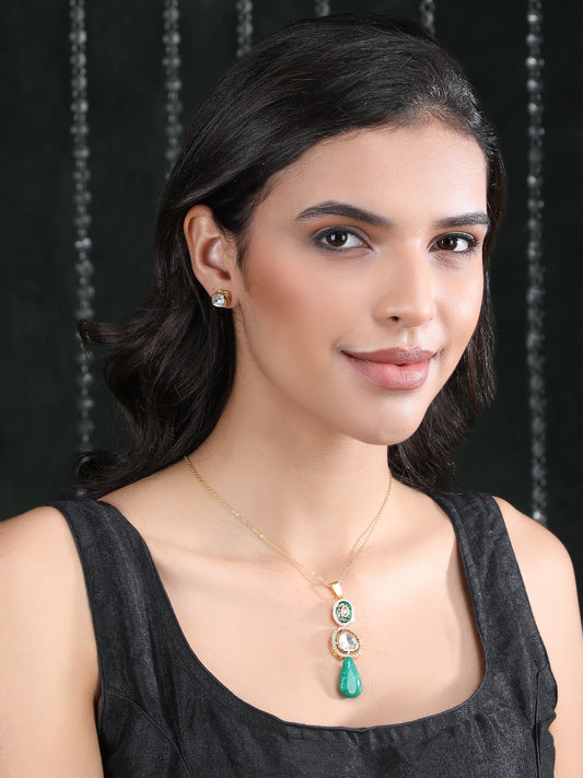 Necklace with Earring Jewelry Set – Kundan & Pearls