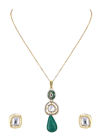 Necklace with Earring Jewelry Set – Kundan & Pearls