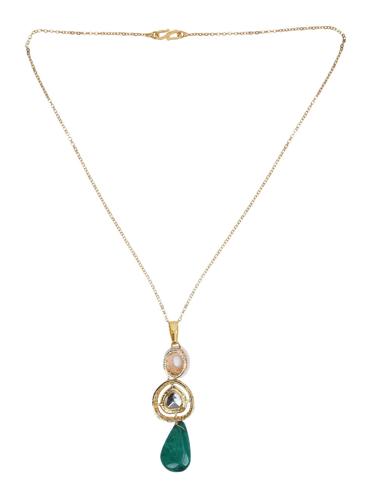 Necklace with Earring Jewelry Set – Kundan & Pearls