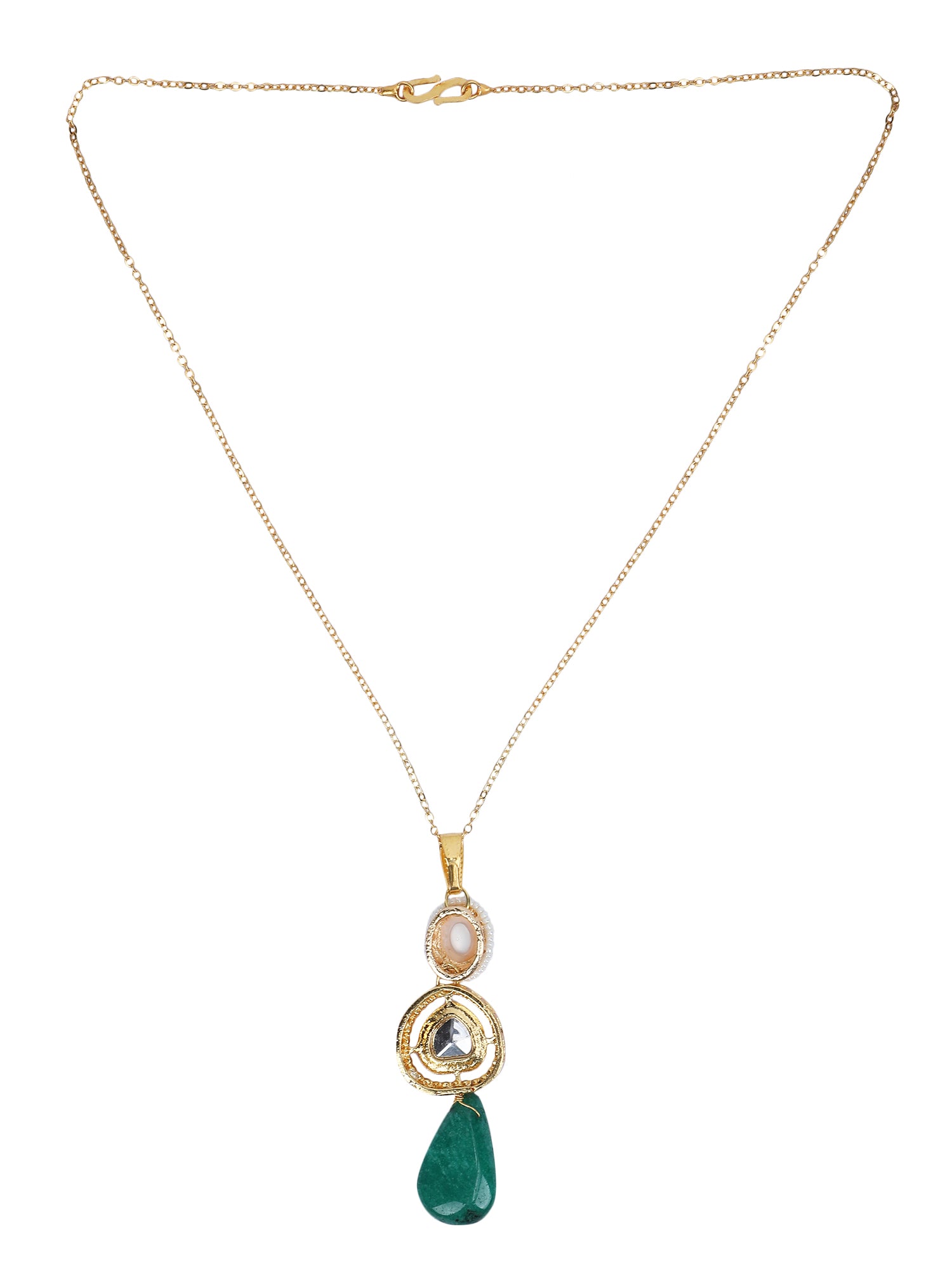 Necklace with Earring Jewelry Set – Kundan & Pearls
