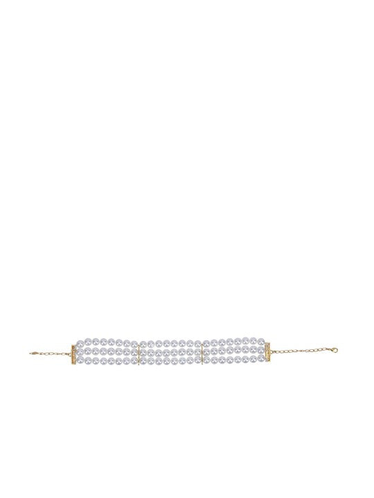 Gold-Plated Antique Pearl Necklace Set