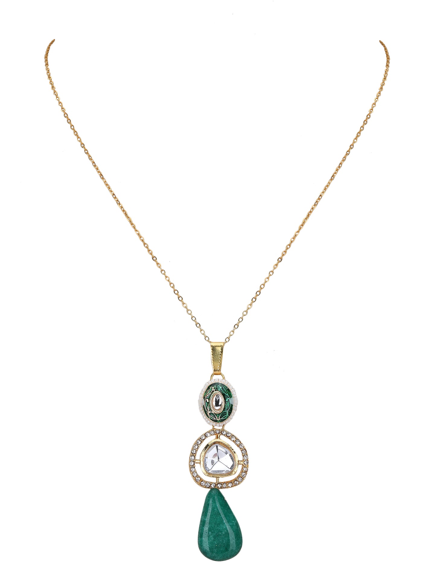 Necklace with Earring Jewelry Set – Kundan & Pearls