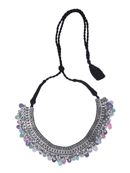 Oxidised Multi-Colour Necklace Set – Ethnic Jewelry for Women