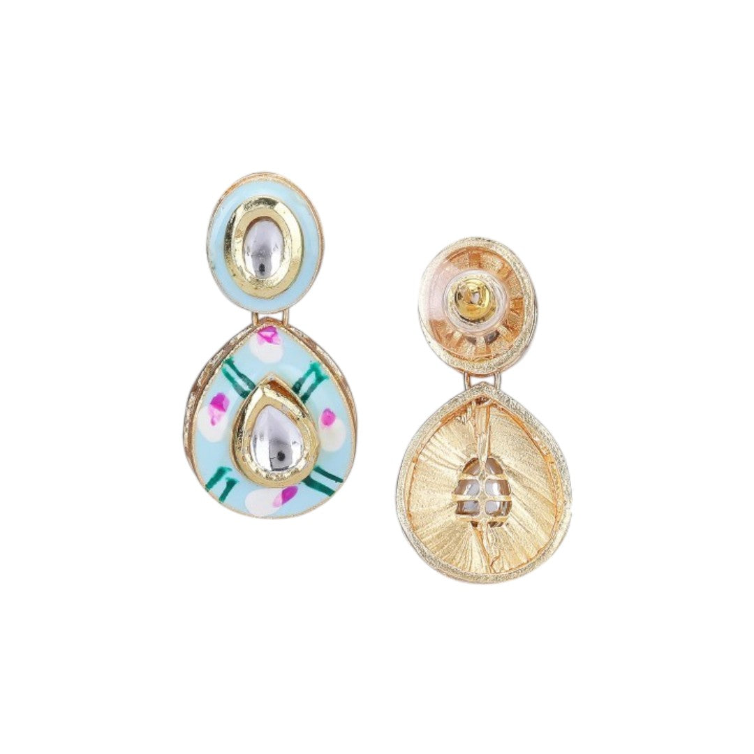 Gold Plated Kundan Wedding Necklace Set, Earrings & Maang Tikka