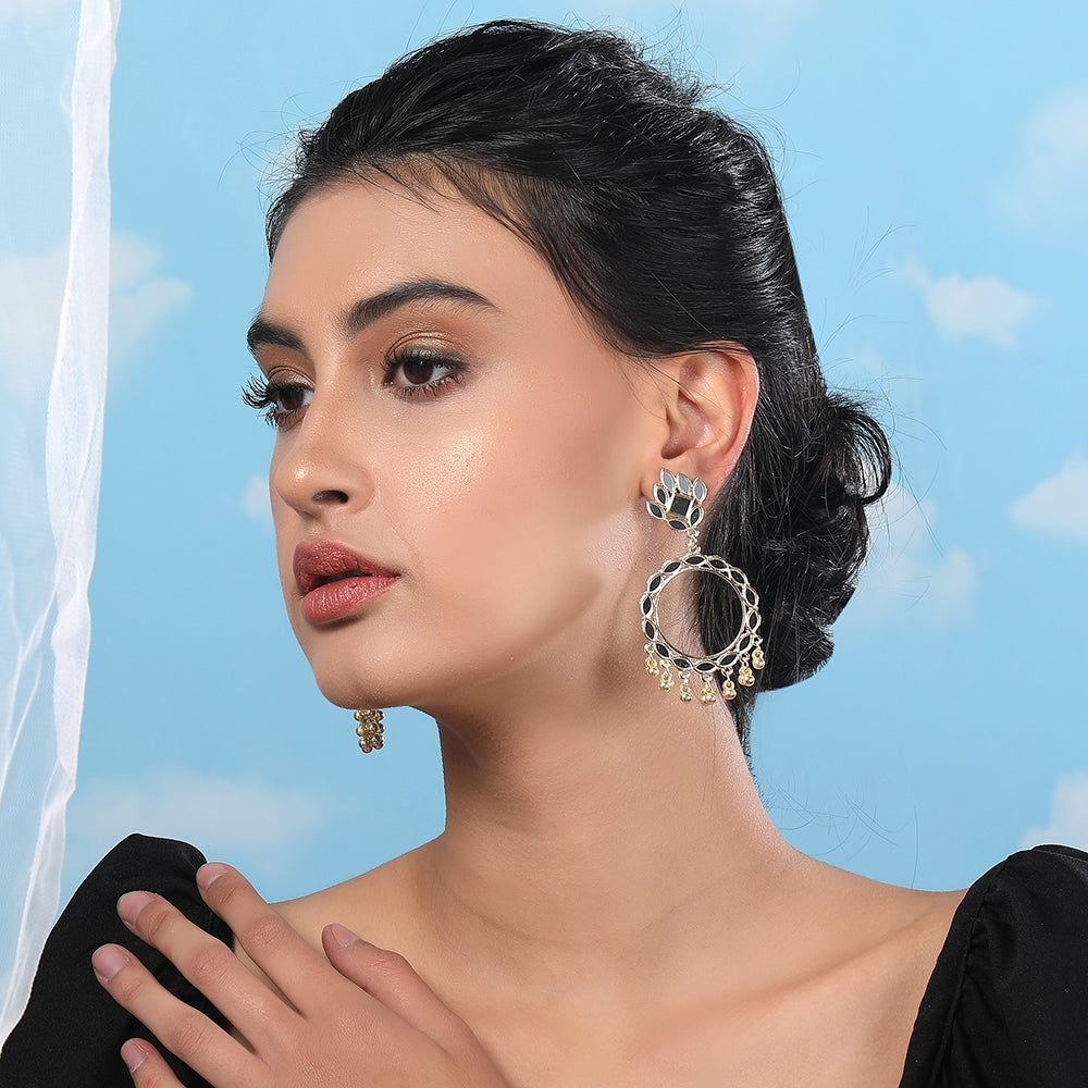 Gold-Plated Traditional Jhumka Earring