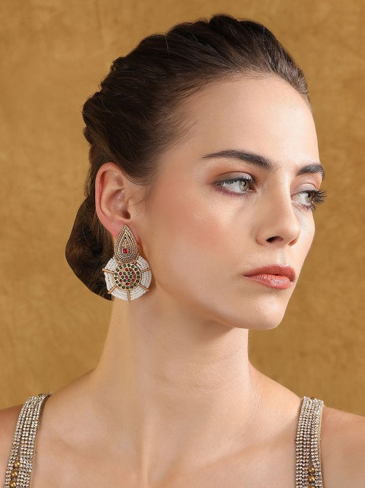 Antique Gold Traditional Earrings – Ethnic Jewelry