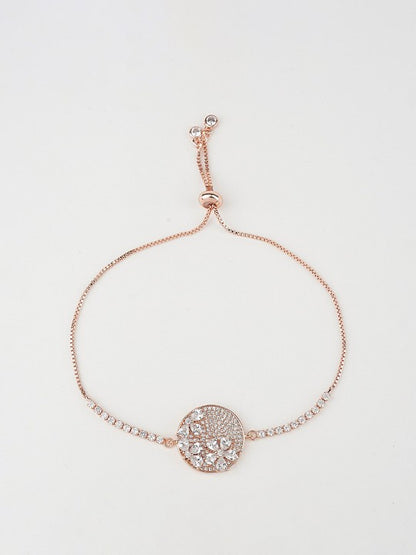 Buy American Diamond Zircon Silver Rakhi Bracelet