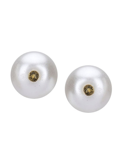 Gold-Plated Multicolor Round Pearl Necklace Set