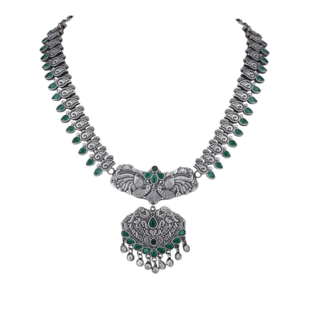 Oxidised Silver Plated Jewellery Set