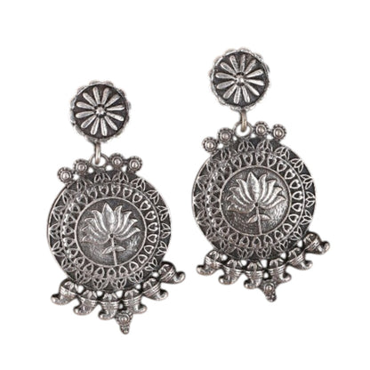 Oxidised Silver Plated Chandbalis