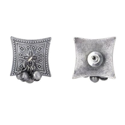 Silver Toned Silver Plated Oxidised German Silver Jewellery Set