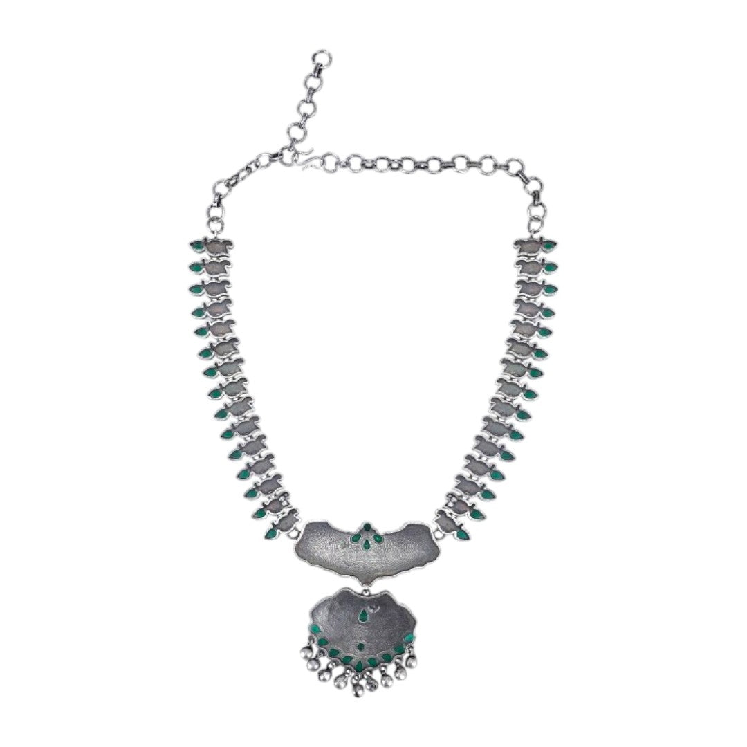 Oxidised Silver Plated Jewellery Set
