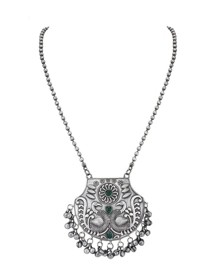 Classic Oxidized Grey Necklace for Women